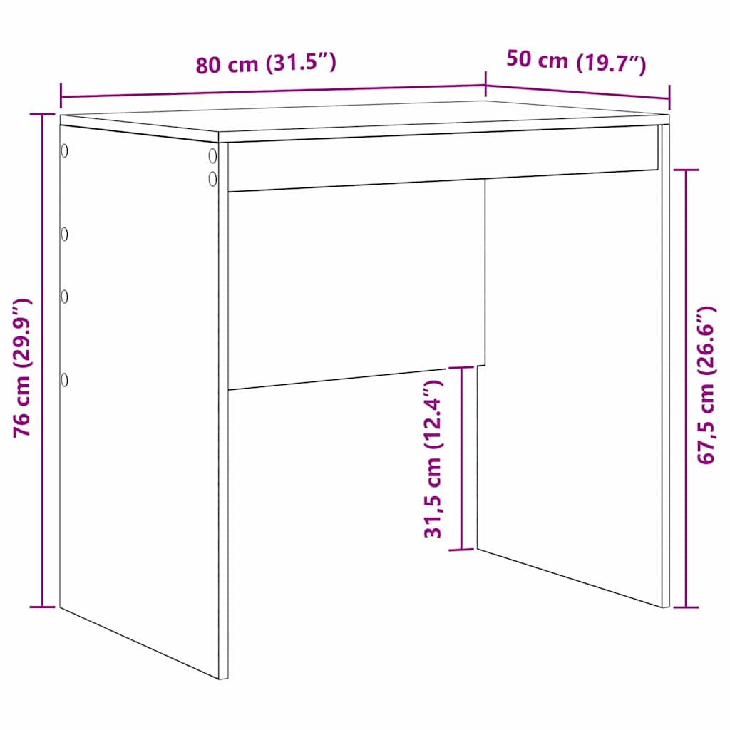 Stůl Staré Dřevo 80 X 50 X 76 Cm