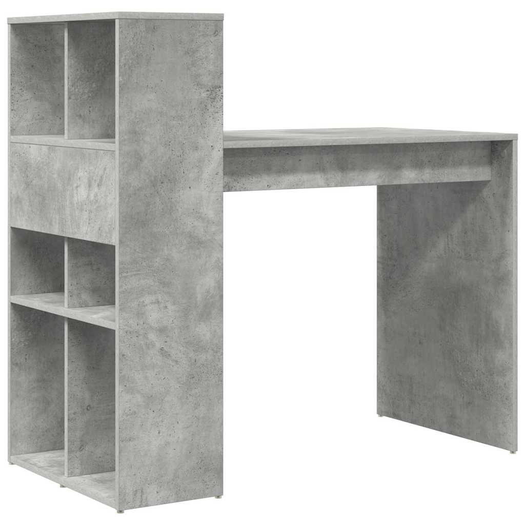 Stůl Betonově Šedá Kompozitní Dřevo 108 X 55 X 103.5 Cm