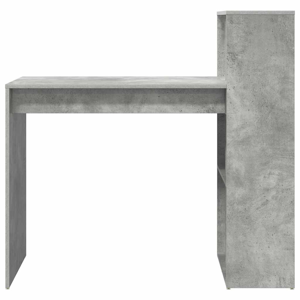 Stůl Betonově Šedá Kompozitní Dřevo 108 X 55 X 103.5 Cm