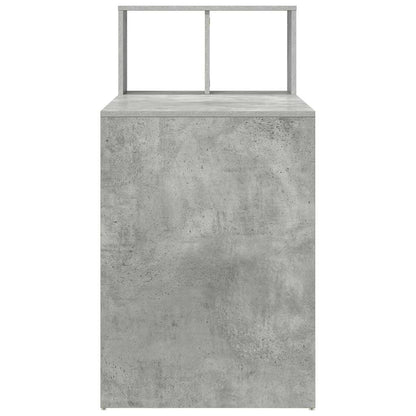 Stůl Betonově Šedá Kompozitní Dřevo 108 X 55 X 103.5 Cm