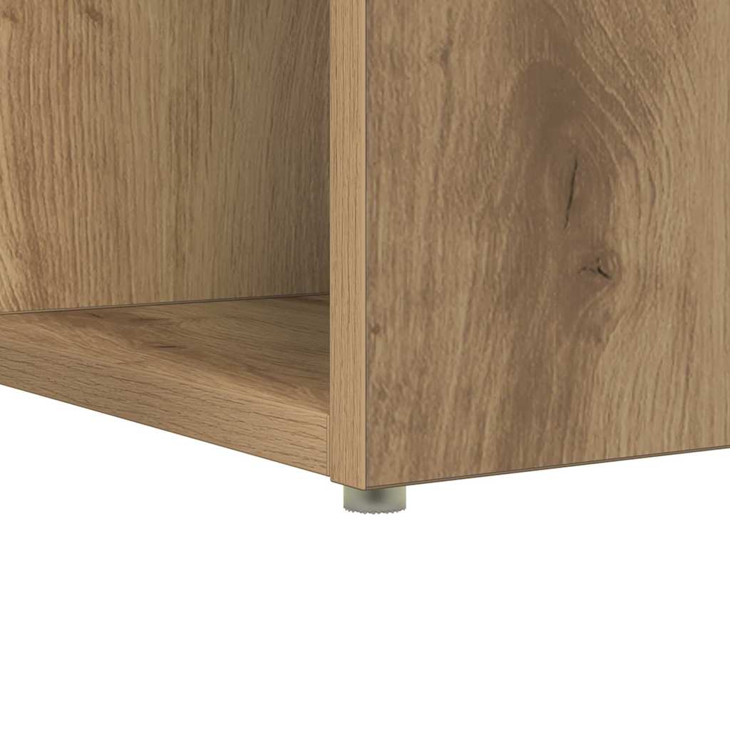 Stůl Artisanový Dub Kompozitní Dřevo 108 X 55 X 103.5 Cm