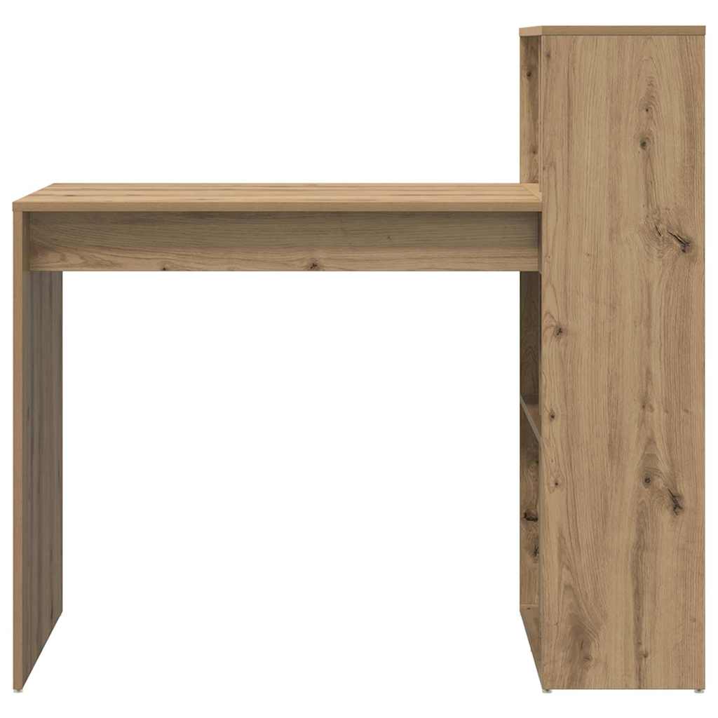 Stůl Artisanový Dub Kompozitní Dřevo 108 X 55 X 103.5 Cm
