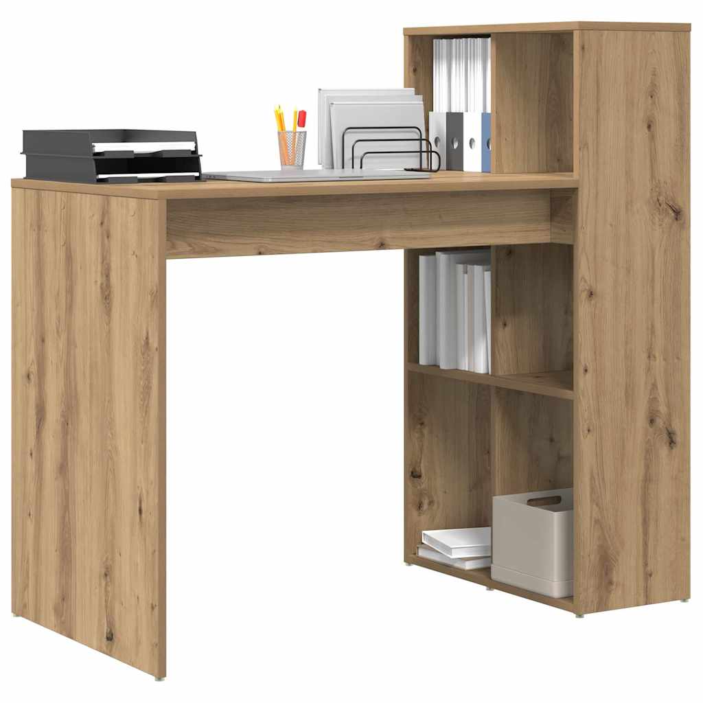 Stůl Artisanový Dub Kompozitní Dřevo 108 X 55 X 103.5 Cm