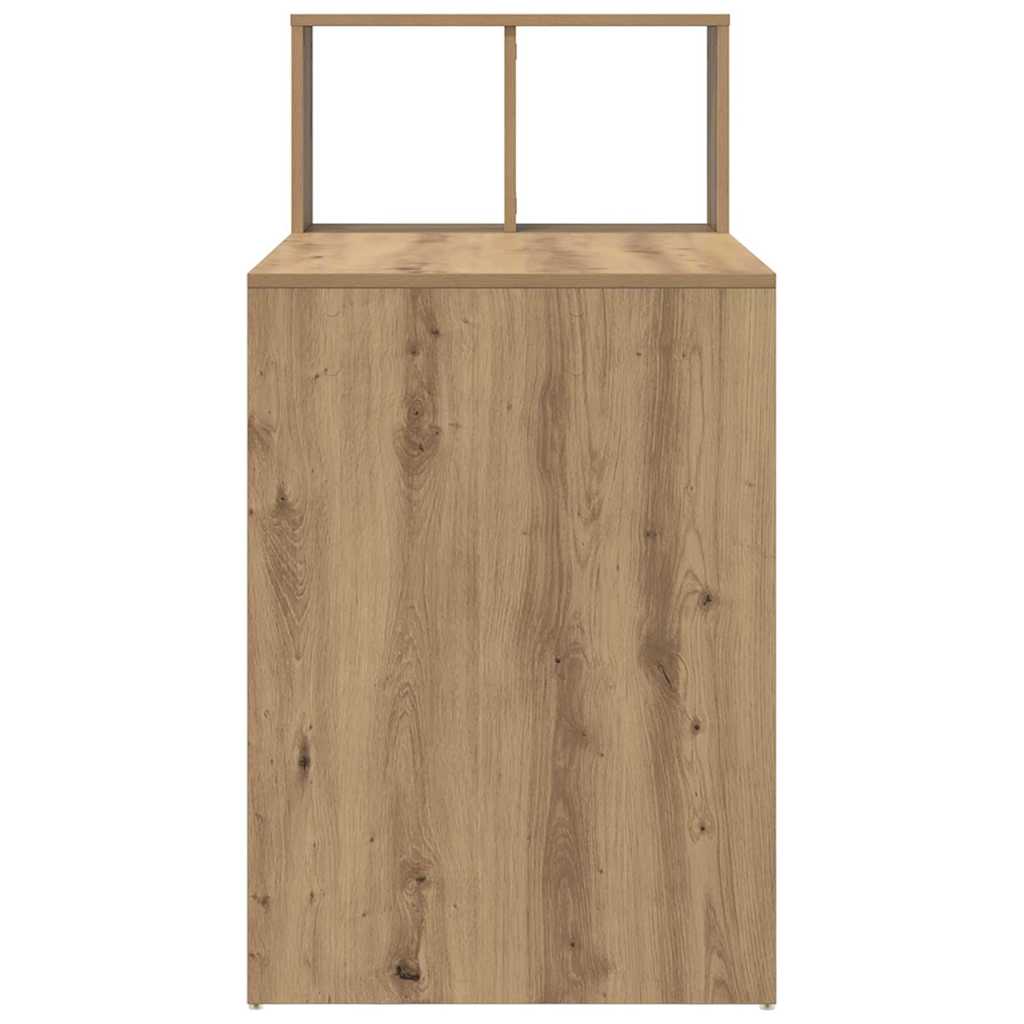 Stůl Artisanový Dub Kompozitní Dřevo 108 X 55 X 103.5 Cm