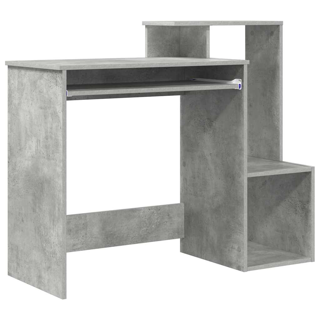 Stůl Betonově Šedá Kompozitní Dřevo 106 X 41 X 88.5 Cm