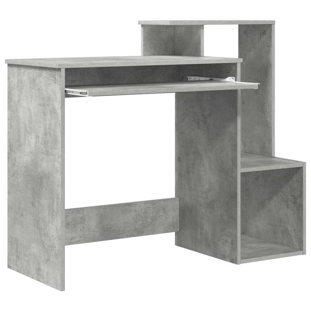 Stůl Betonově Šedá Kompozitní Dřevo 106 X 41 X 88.5 Cm