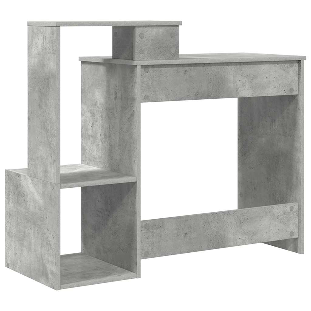Stůl Betonově Šedá Kompozitní Dřevo 106 X 41 X 88.5 Cm