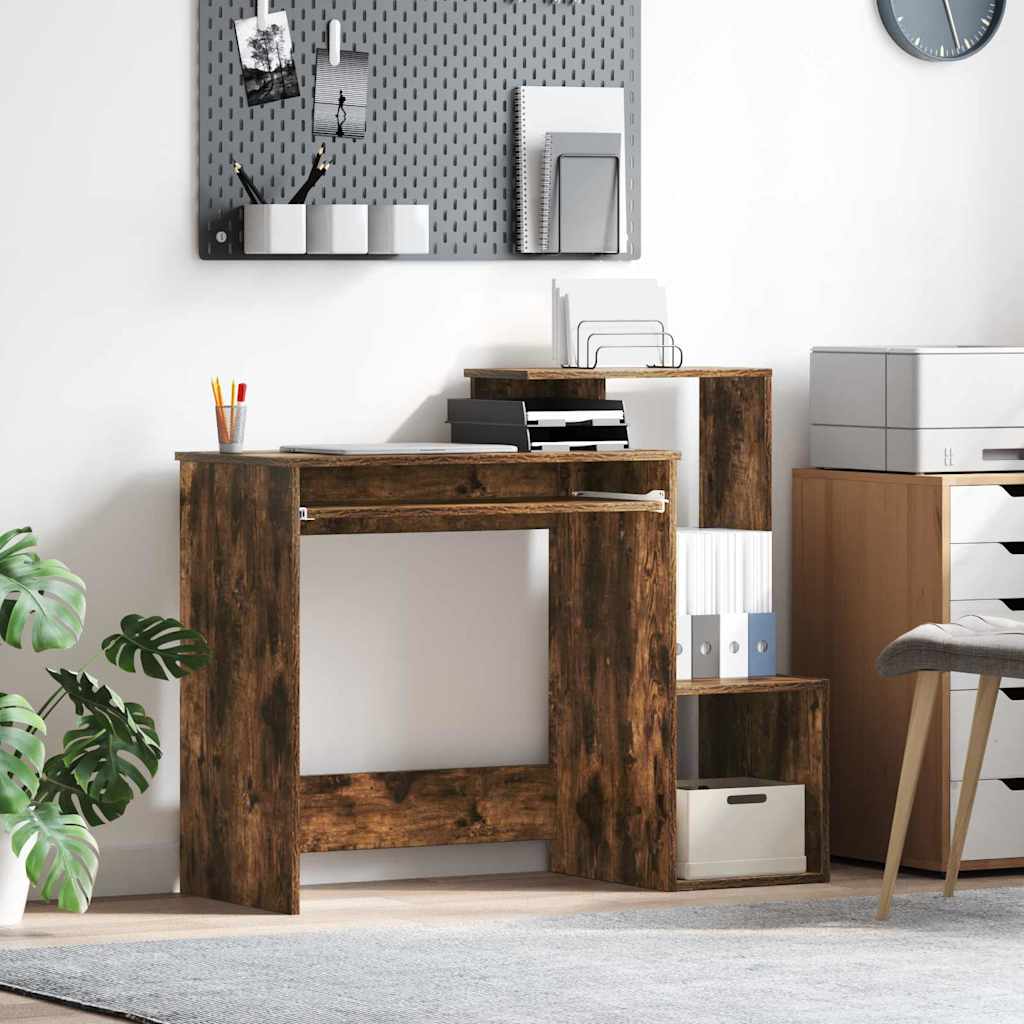 Stůl Kouřový Dub Kompozitní Dřevo 106 X 41 X 88.5 Cm