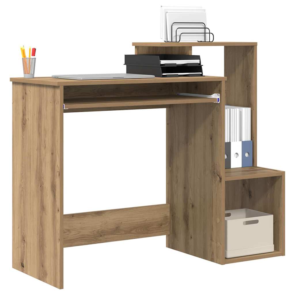 Stůl Artisanový Dub Kompozitní Dřevo 106 X 41 X 88.5 Cm