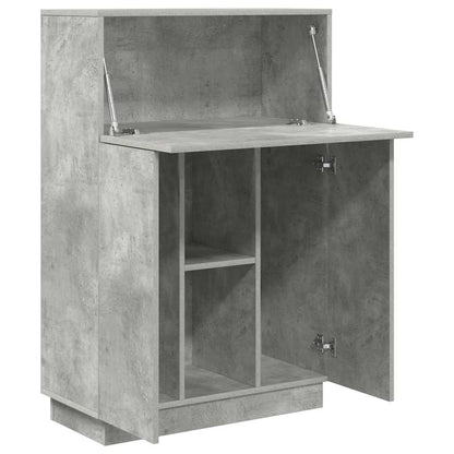 Stůl Betonově Šedá Kompozitní Dřevo 71,5 X 31,5 X 106,5 Cm