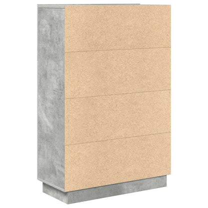Stůl Betonově Šedá Kompozitní Dřevo 71,5 X 31,5 X 106,5 Cm