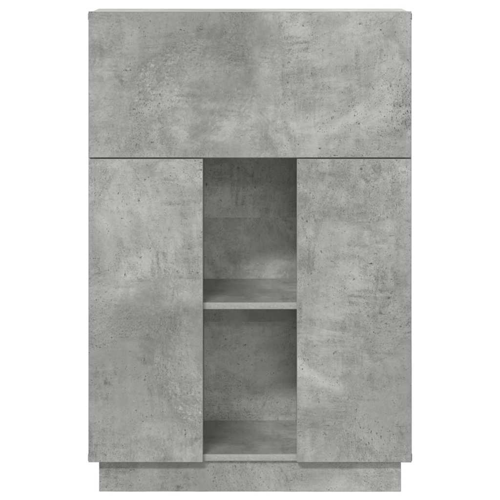 Stůl Betonově Šedá Kompozitní Dřevo 71,5 X 31,5 X 106,5 Cm