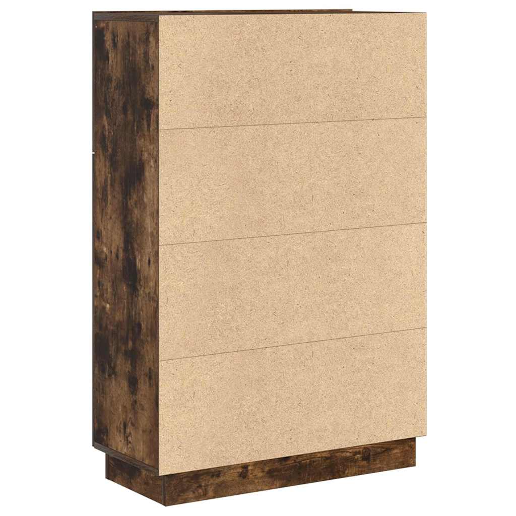 Stůl Kouřový Dub Kompozitní Dřevo 71,5 X 31,5 X 106,5 Cm