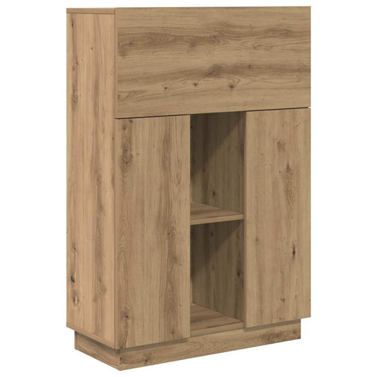 Stůl Artisanový Dub Kompozitní Dřevo 71,5 X 31,5 X 106,5 Cm