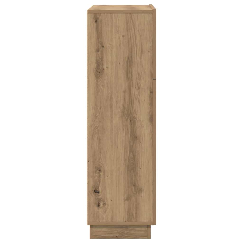 Stůl Artisanový Dub Kompozitní Dřevo 71,5 X 31,5 X 106,5 Cm