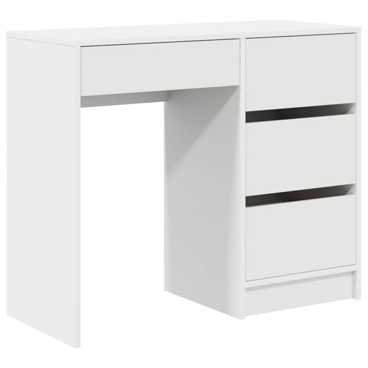 Stůl Bílá Kompozitní Dřevo 90 X 37.5 X 75 Cm