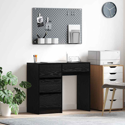 Stůl Černý Dub Kompozitní Dřevo 90 X 37.5 X 75 Cm