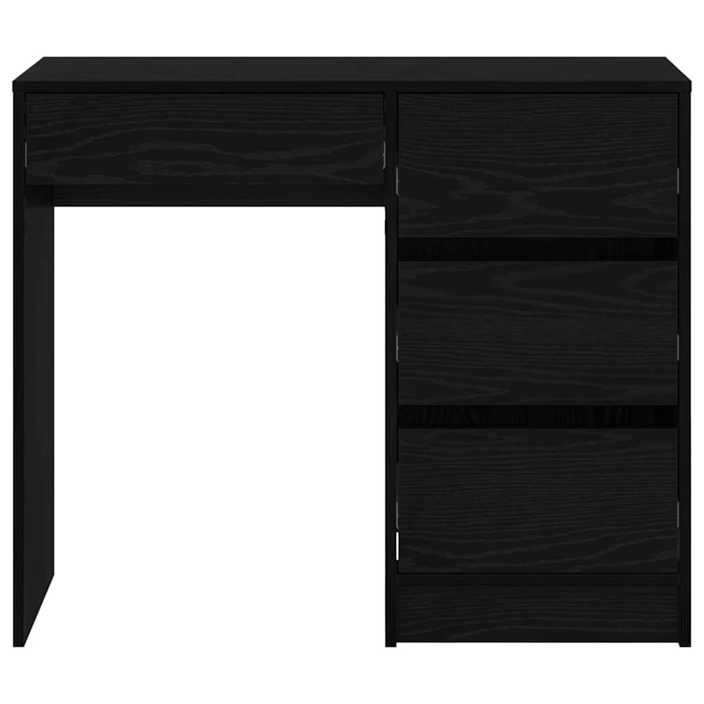 Stůl Černý Dub Kompozitní Dřevo 90 X 37.5 X 75 Cm