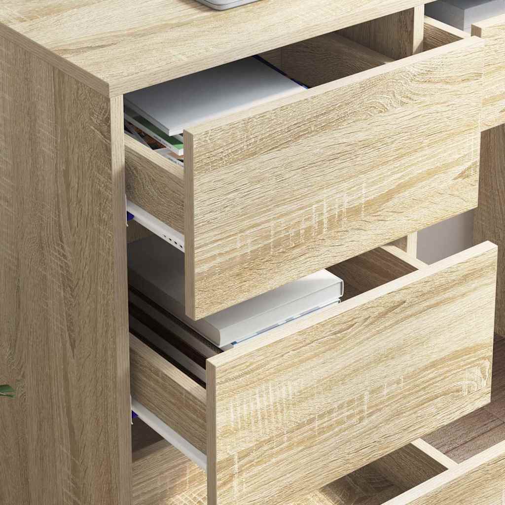 Stůl Sonoma Dub Kompozitní Dřevo 90 X 37.5 X 75 Cm