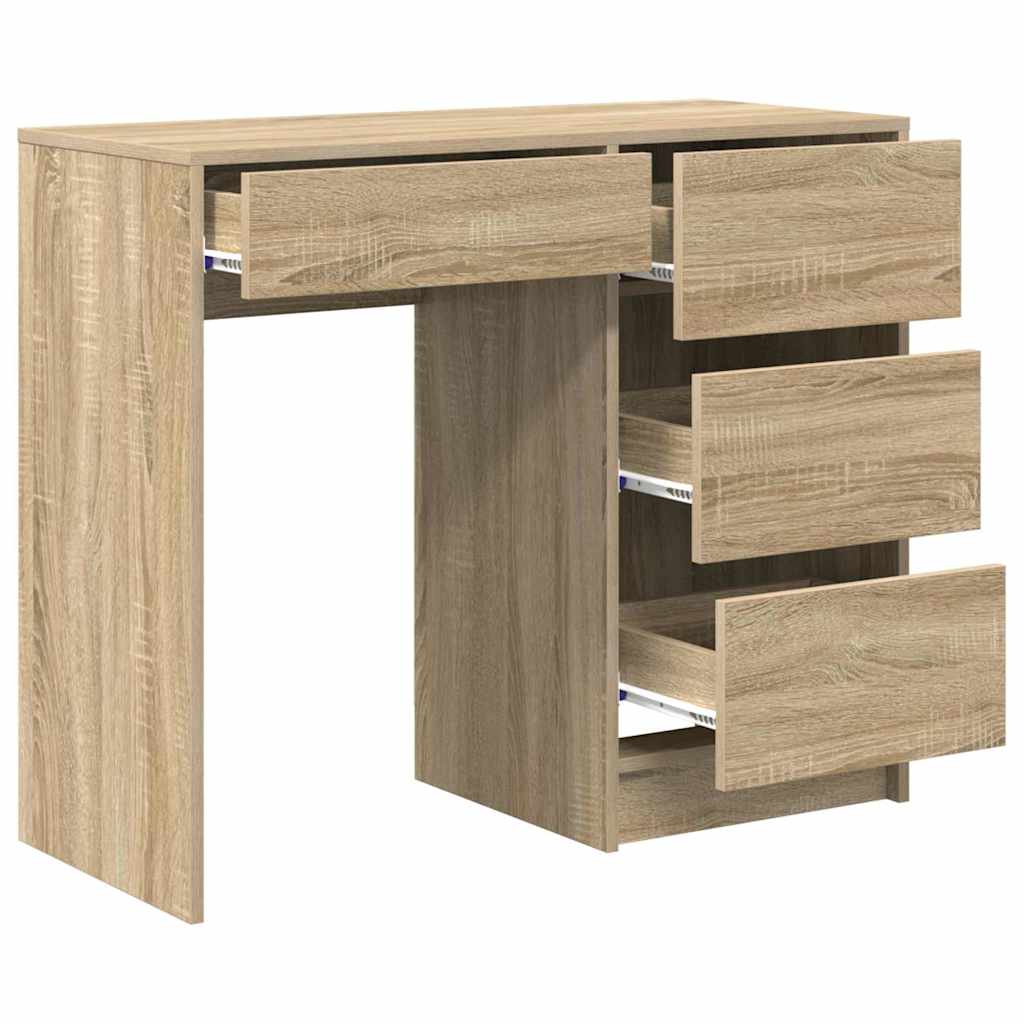 Stůl Sonoma Dub Kompozitní Dřevo 90 X 37.5 X 75 Cm