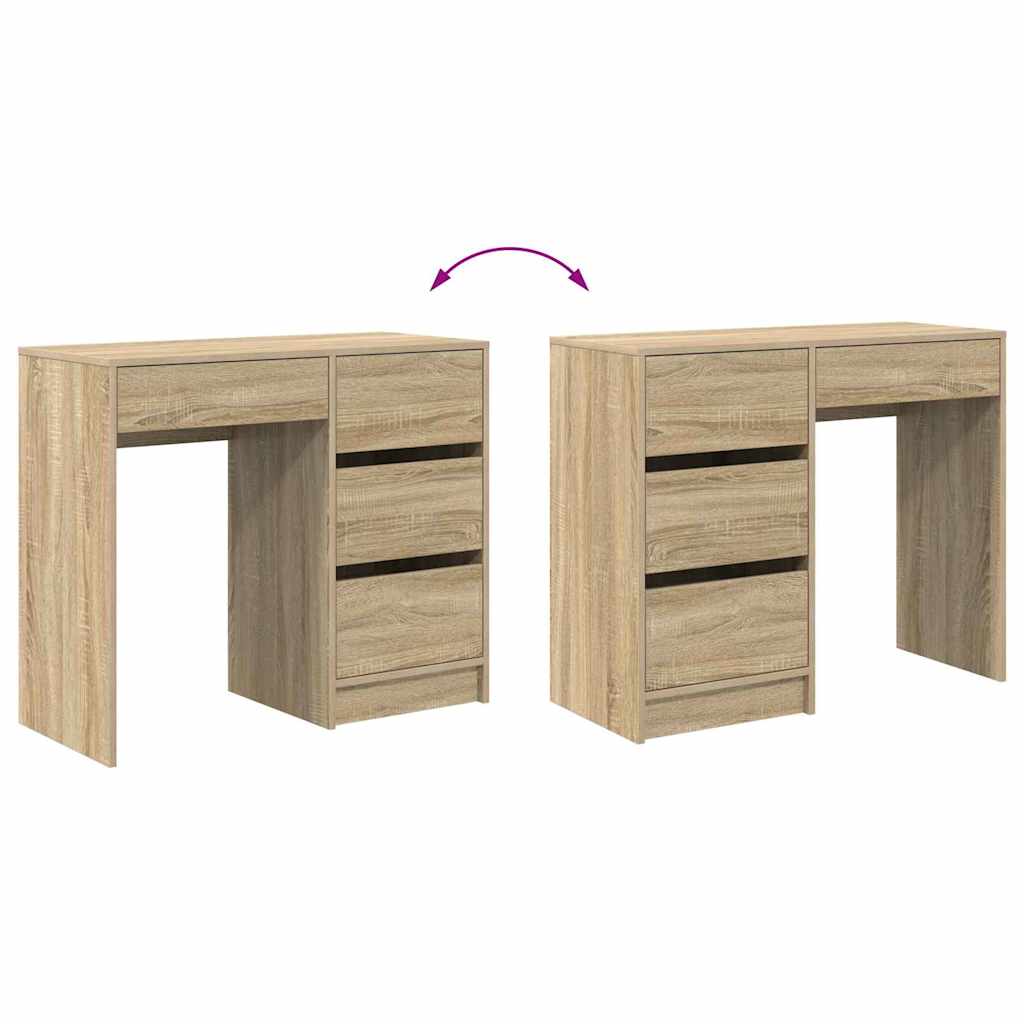 Stůl Sonoma Dub Kompozitní Dřevo 90 X 37.5 X 75 Cm