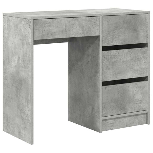 Stůl Betonově Šedá Kompozitní Dřevo 90 X 37.5 X 75 Cm
