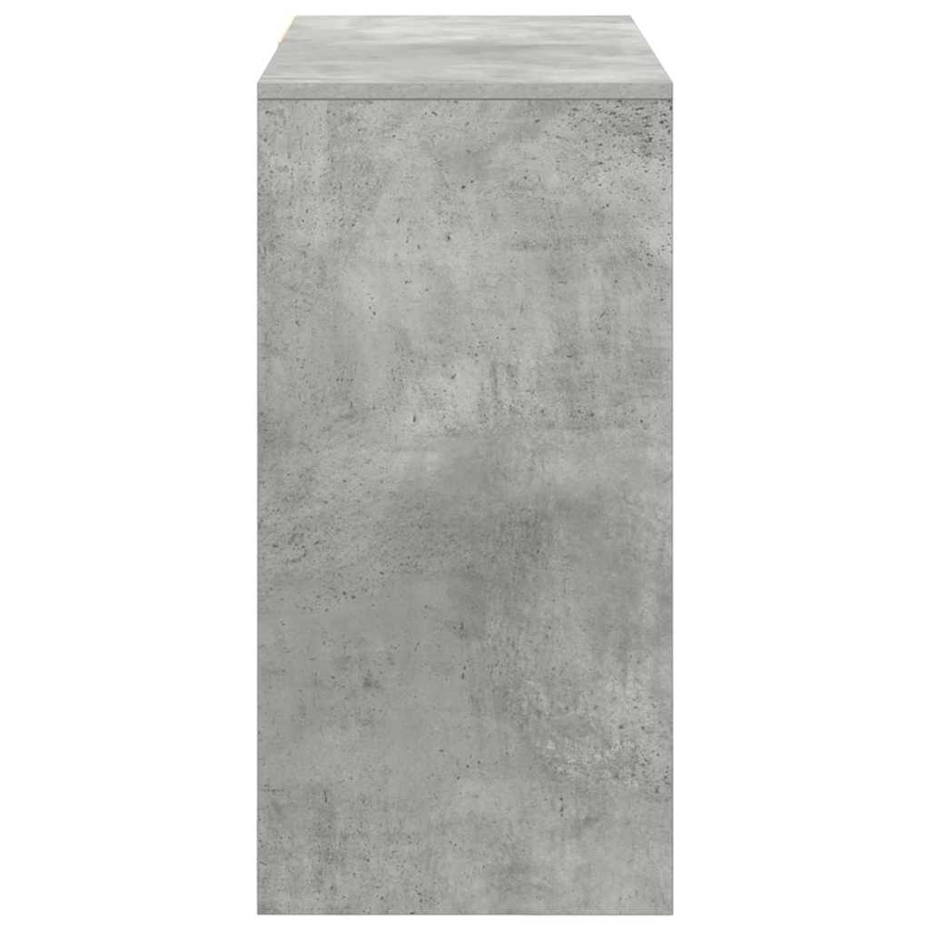 Stůl Betonově Šedá Kompozitní Dřevo 90 X 37.5 X 75 Cm