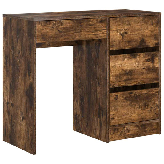 Stůl Kouřový Dub Kompozitní Dřevo 90 X 37.5 X 75 Cm
