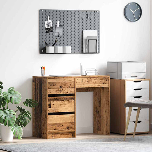 Stůl Staré Dřevo Kompozitní Dřevo 90 X 37.5 X 75 Cm