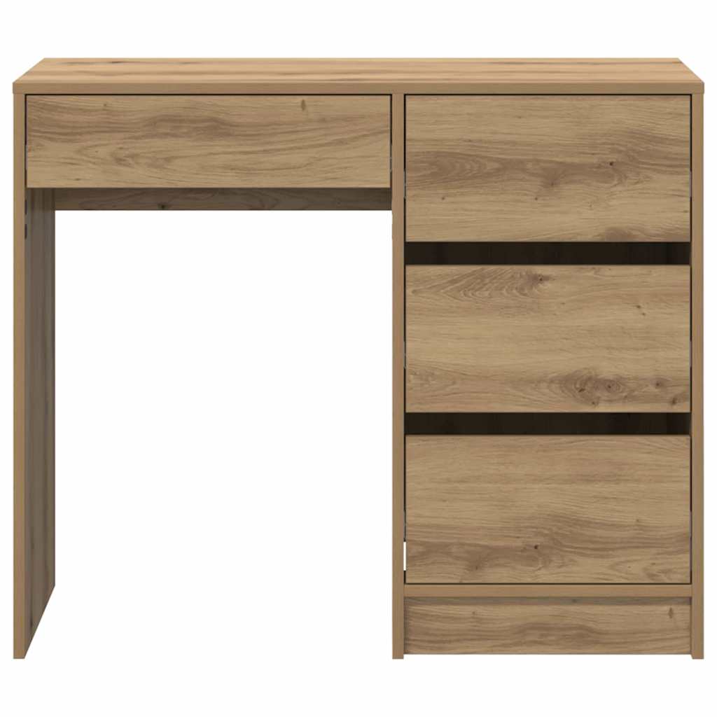 Stůl Artisanový Dub Kompozitní Dřevo 90 X 37.5 X 75 Cm