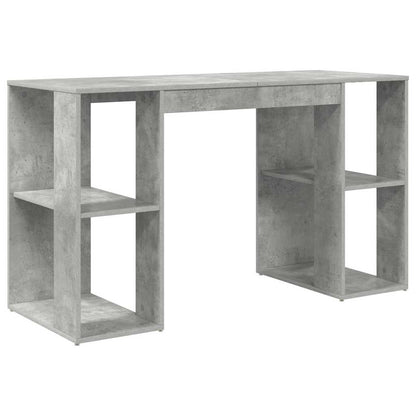 Stůl Betonově Šedá Kompozitní Dřevo 130 X 50.5 X 75 Cm