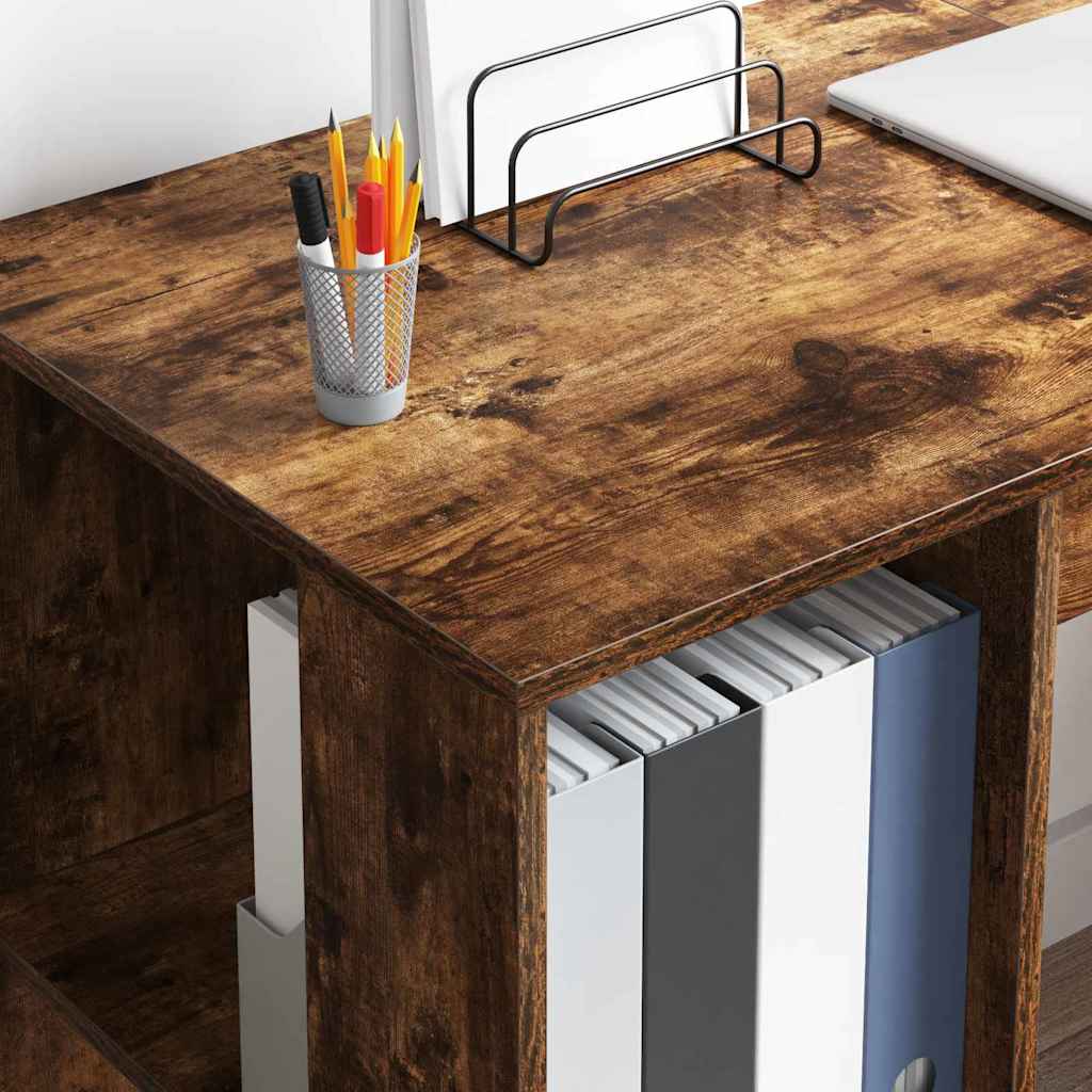 Stůl Kouřový Dub Kompozitní Dřevo 130 X 50.5 X 75 Cm