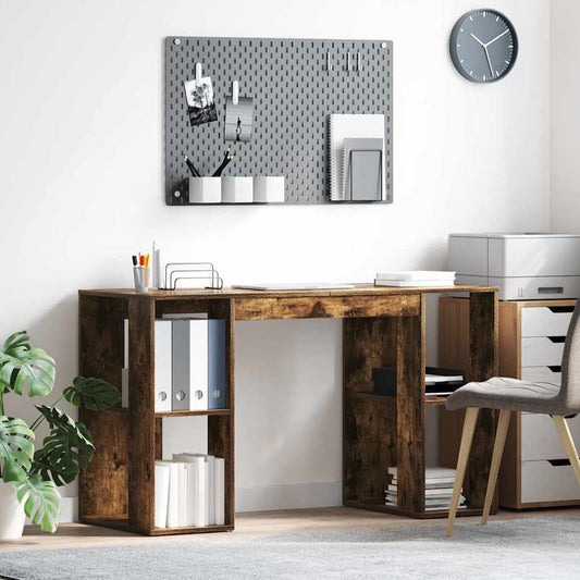 Stůl Kouřový Dub Kompozitní Dřevo 130 X 50.5 X 75 Cm