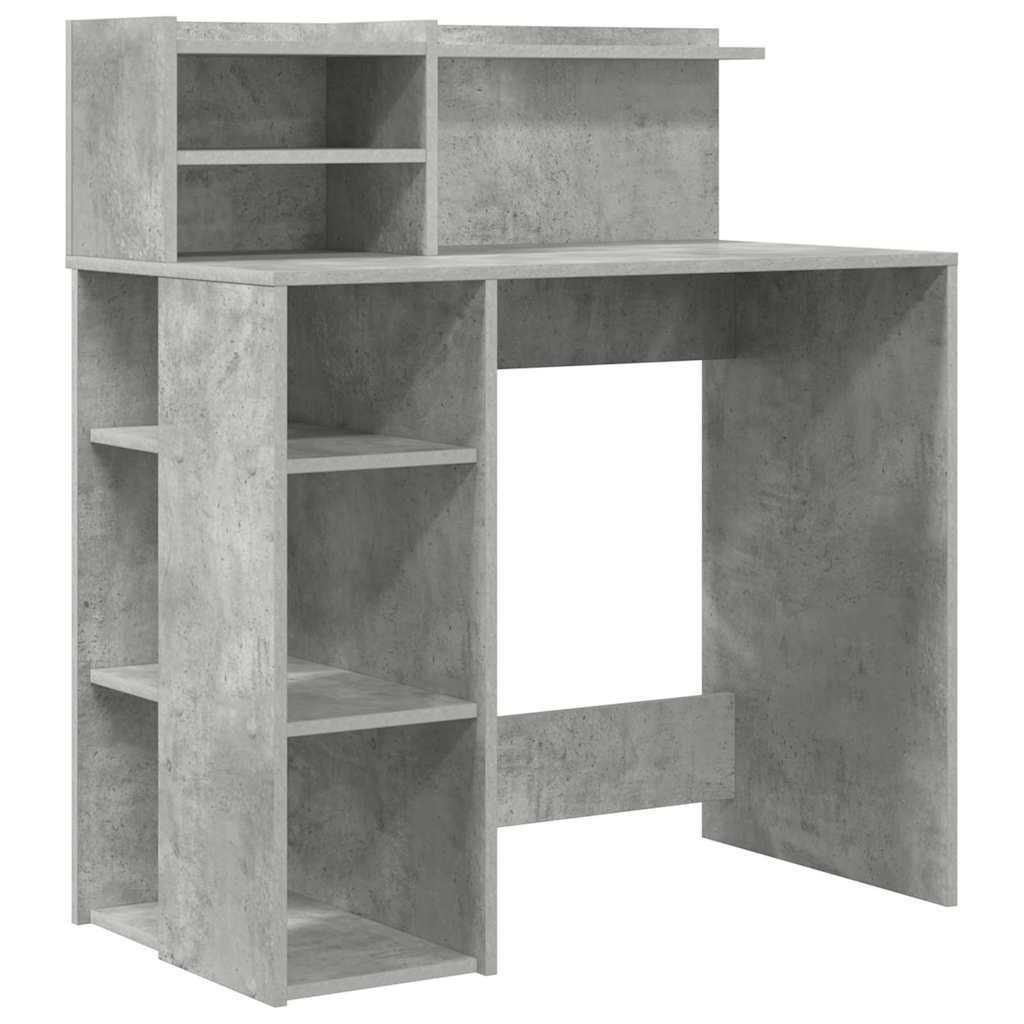 Stůl Betonově Šedá Kompozitní Dřevo 90 X 48 X 101,5 Cm