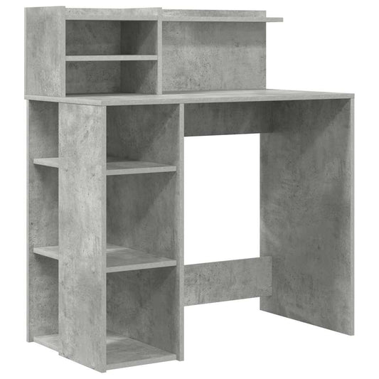 Stůl Betonově Šedá Kompozitní Dřevo 90 X 48 X 101,5 Cm