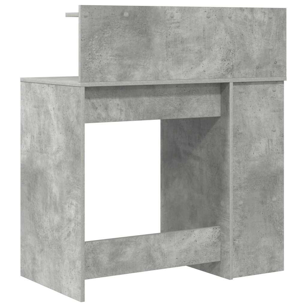 Stůl Betonově Šedá Kompozitní Dřevo 90 X 48 X 101,5 Cm