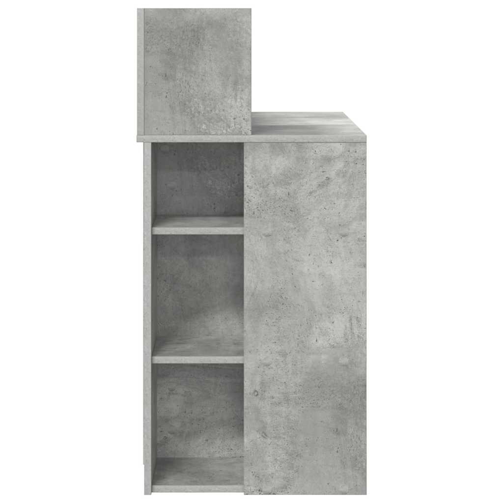 Stůl Betonově Šedá Kompozitní Dřevo 90 X 48 X 101,5 Cm