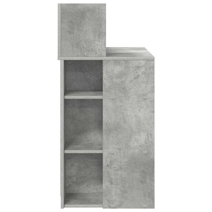 Stůl Betonově Šedá Kompozitní Dřevo 90 X 48 X 101,5 Cm