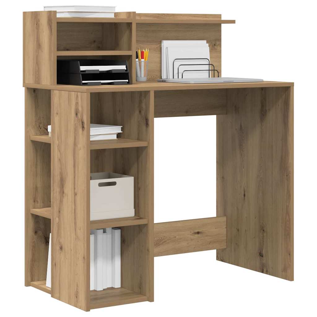 Stůl Artisanový Dub Kompozitní Dřevo 90 X 48 X 101,5 Cm