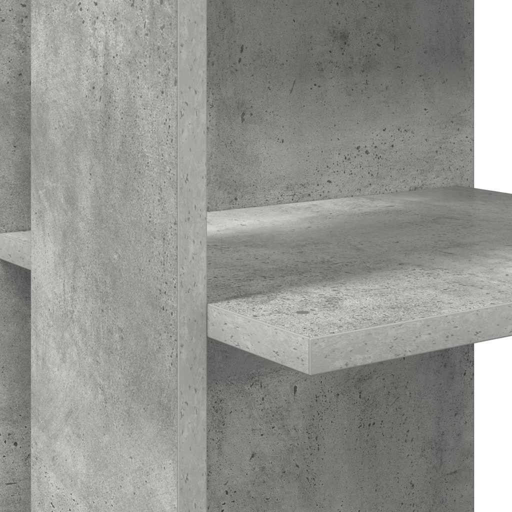 Rohový Psací Stůl Betonově Šedá Kompozitní Dřevo