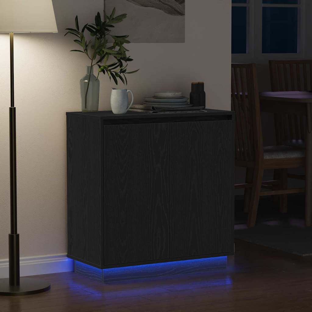 Led Komoda 71 X 34,5 X 75 Cm Kompozitní Dřevo