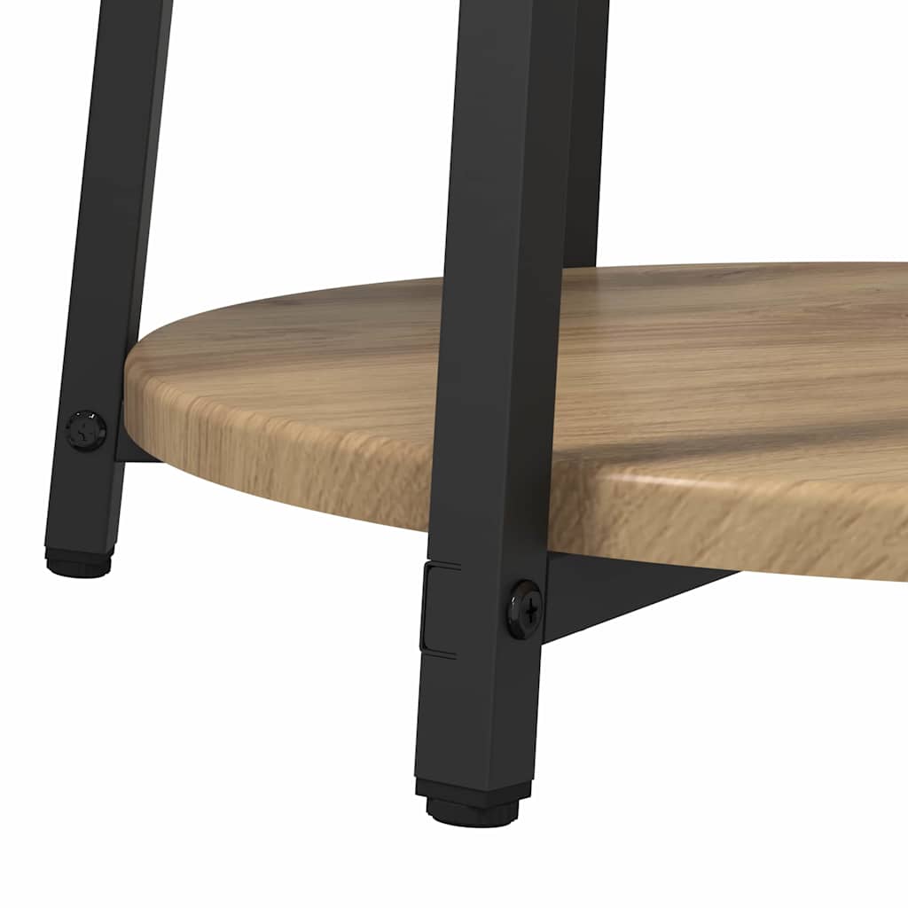 Sada Odkládacích Stolků 2 Ks Artisan Dub A Černá