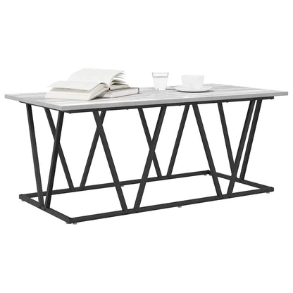 Konferenční Stolek Šedá 100 X 50 X 40 Cm Skládané Dřevo A Kov