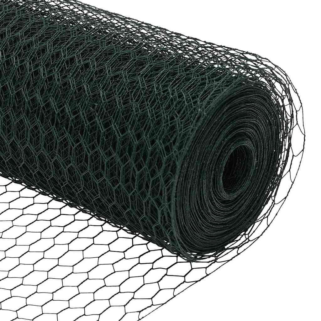 Hexagonální Kotvení Plotu 25 X 1,5 M Ocel Potažená Pvc Zelená