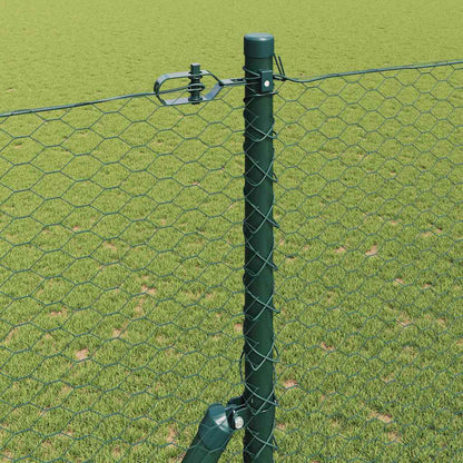 Hexagonální Kotvení Plotu 25 X 1,5 M Ocel Potažená Pvc Zelená