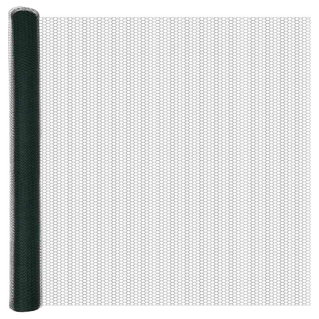 Hexagonální Kotvení Plotu 25 X 1,5 M Ocel Potažená Pvc Zelená