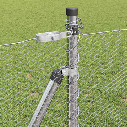 Hexagonální Plot S Betonovým Základem 10 X 0,8 M Stříbrná