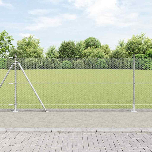 Hexagonální Plot S Betonovým Základem 10 X 0,8 M Stříbrná
