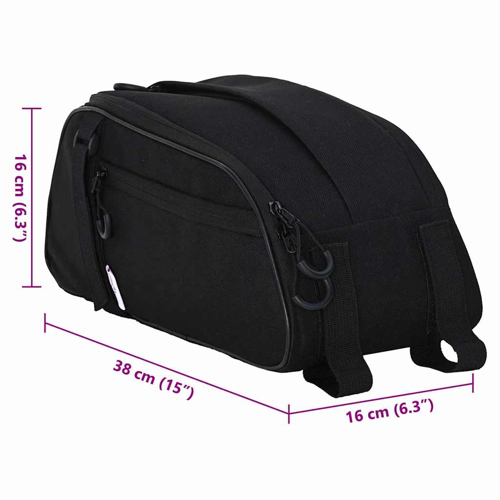 Cyklistická Taška Černá 38 X 16 X 16 Cm Polyester
