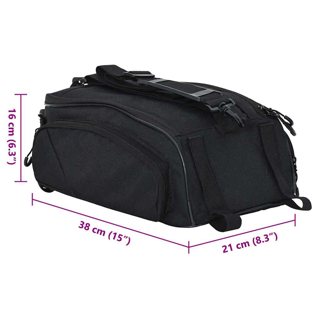 Cyklistická Taška Černá 38 X 21 X 16 Cm Polyester